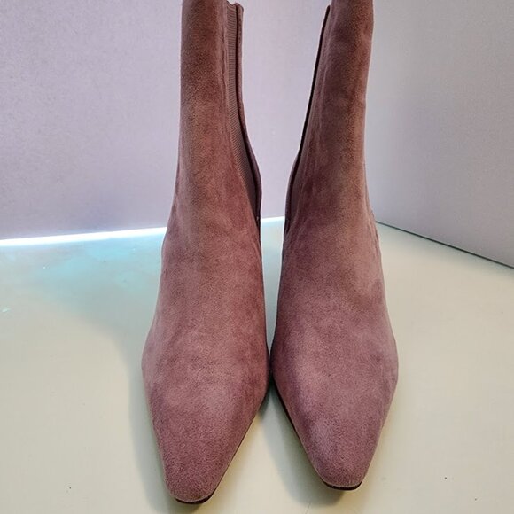 Mauve Suede Ankle Boots Charles by Charles David - Picture 3 of 7